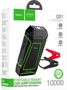 Car Phone Holder: Hoco. QS1 Portable Smart Car Jump Starter Power Bank W/LED Light(1000mAh)