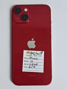 Apple Phones: Apple iPhone 13-Red 128GB, Refurbished Phone