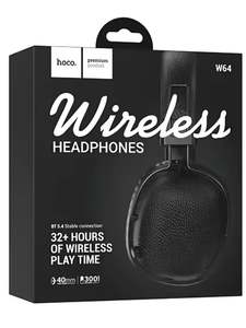 Headphones And Earphones: Hoco. W64 Wireless Headphones    32+ Hours of Wireless Play Time, Brand New