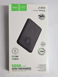 Hoco.  “J140A” PD20W Wireless Charging 5000mAh Ultra-Thin Magnetic Power Ban&hellip;