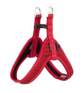 Rogz Fast Fit Harness Special: Rogz Fast Fit Harness Red XSml