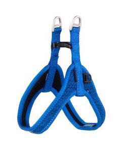 Rogz Fast Fit Harness Blue Med/Lge