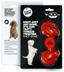 Rewardz Pet Treats: Tasty Bone Knotted Roast Chicken