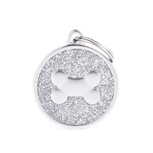 My Family: My Family Shine Cirle Bone Sliver Large