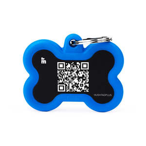 My Family: My Family QR Hushtag Bone Blue