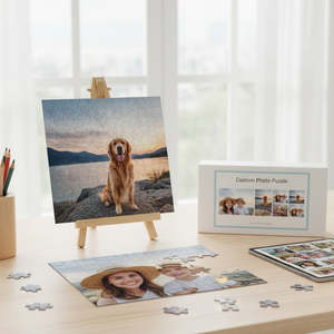 Personalized Gifts: Custom Photo Jigsaw Puzzle A4 Size