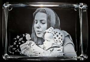 Custom LED Crystal - Large 100x150x60mm Oblong