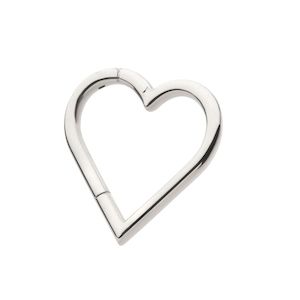 Titanium Heart Shape Hinged Segment Clicker