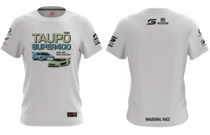 Sale: TAUPO SUPER400 KIDS WHITE T-SHIRT