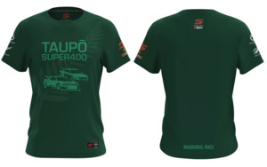 TAUPO SUPER400 UNISEX GREEN T-SHIRT