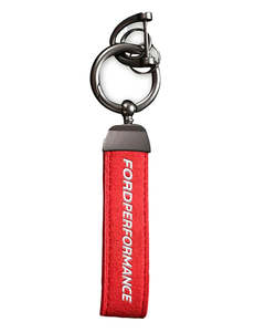 Ford Performance: Ford Performance Red Leather Keyring
