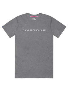 Ford Mustang: Ford Mustang Unisex Acid Wash Grey T-Shirt