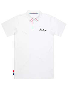 Ford Mustang: Ford Mustang Mens White Polo Shirt