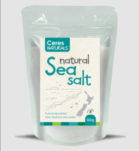 Stocks Spices Seasonings: Ceres Naturals Sea Salt 500g