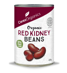 Organic Beans Legumes: Ceres Organics Red Kidney Beans 400g