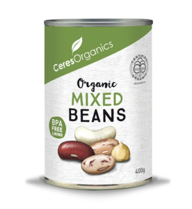 Organic Beans Legumes: Ceres Organics Mixed Beans 400g