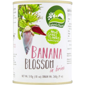 Canned Goods: Natures Charm Banana Blossom In Brine 510gm