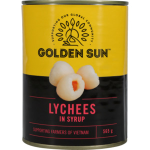 Canned Goods: Golden Sun Lychees Whole In Syrup 565gm