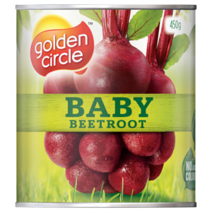 Canned Goods: Golden Circle Baby Beetroot 450gm
