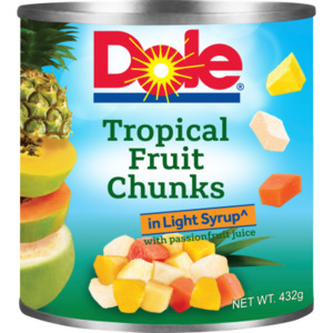 Canned Goods: Dole Tropical Fruit Chunks 432gm