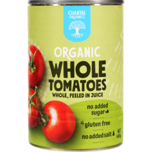 Canned Goods: Chantal Tomatoes Whole Peeled 400gm