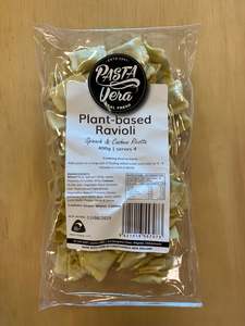 Meal Solutions: Pasta Vera Spinach & Vegan Cashew Ricotta Ravioli 400gm