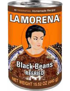 Meal Solutions: La Morena Refried Black Beans 440gm