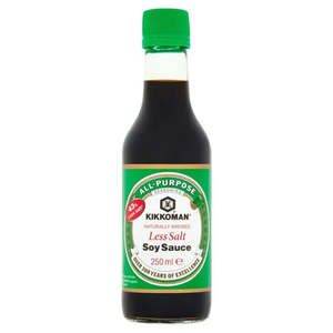 Cooking Sauces Pastes: Kikkoman Reduced Salt Soy Sauce 250ml