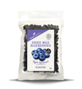 Food Beverages Snacks Fruit Nuts Dried Fruit: Ceres Organics Dried Wild Blueberries 150g