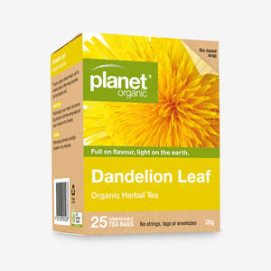 Hot Beverages: Planet Organic Dandelion Leaf Tea 25 Bag