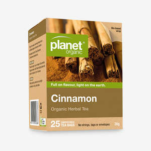 Hot Beverages: Planet Organic Cinnamon Tea 25 Bags