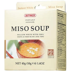 Soup: MITOKU Instant Miso Soup Mellow White with Tofu 4x10g