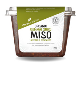 Soup: Ceres Organics Miso Brown Rice White Tub 300g