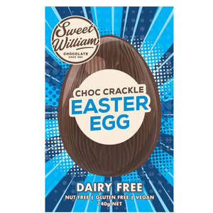 Sweet William Vegan Chocolate Crackle Easter Egg 140gm