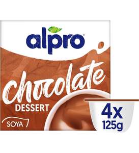 Alpro Chocolate Soy Desert 125gm 4 Pack