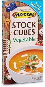Massel Vegetable Stock Cube Reduced Salt 105gm