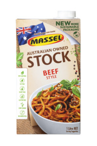 Stock Broth: Massel Beef Style Liquid Stock 1 Litre