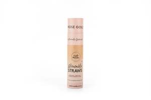 Home Care Cleaning: Bulk Reusable Straw Tube - Rose Gold