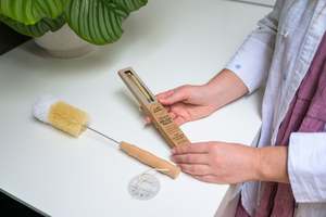 Home Care Cleaning: Cleaner Brush Box - Natural Fibre