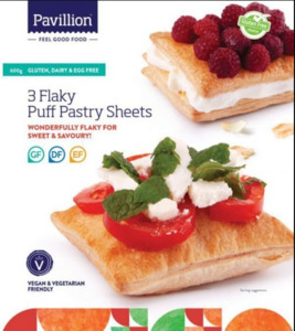 Gluten Free: Pavillion Flaky Puff Pastry 600gm