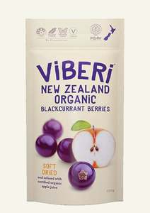 Dried Fruit Nuts: Soft Dried Organic Blackcurrants 100g