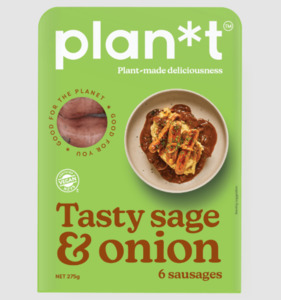Plan*t Tasty Sage & Onion Sausages 6pk