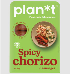 Plan*t Spicy Chorizo Sausages 6pk