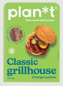 Chilled Foods: Plan*t Classic Grillhouse Burger Patties 2pk