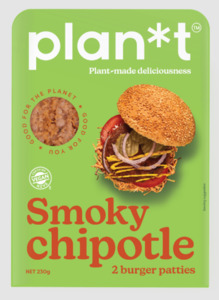 Plan*t Smoky Chipotle Burger Patties 2pk