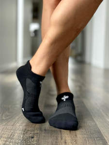 Organic Cotton Ankle Sock - Ebony