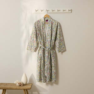 Cotton Printed Bathrobe Made With Liberty Fabric