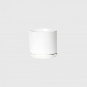 ceramic: White Oslo Plant Pot