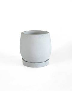 Concrete pots: Grey Concrete Pot