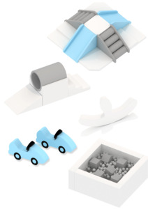 Soft Play Sets: Blue & Grey Soft Play
